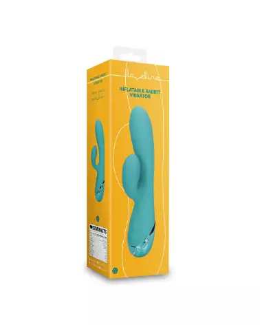 Vibrateur Lapin Gonflable Loveline by Shots en action-2