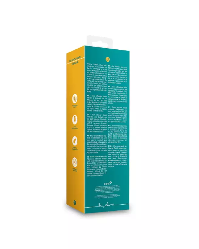 Vibrateur Lapin Gonflable Loveline by Shots en action-3
