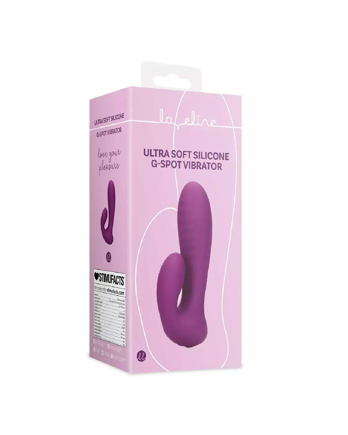 Vibrateur Point G Silicone Ultra Doux Loveline - Plaisir Intense