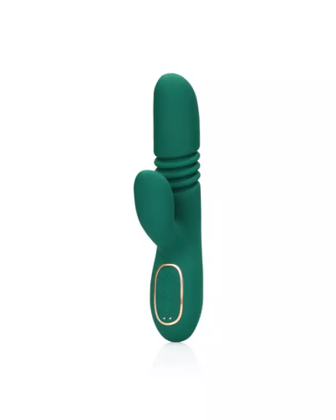 Vibrateur Rabbit Thrusting Loveline by Shots en action, double stimulation-1