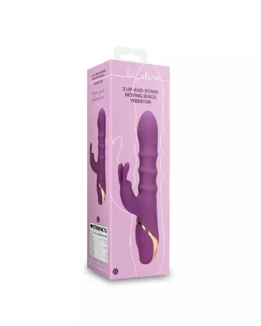 Vibrateur Rabbit Loveline by Shots avec 3 Anneaux Mobiles pour Stimulation Intense-2