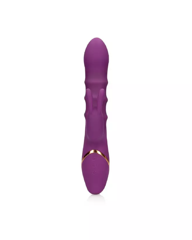 Vibrateur Rabbit Loveline by Shots avec 3 Anneaux Mobiles pour Stimulation Intense-5