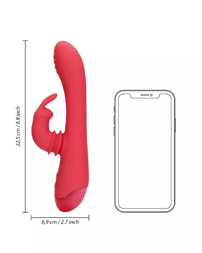 Vibrateur Moving Rabbit de Loveline by Shots pour stimulation du point G-7