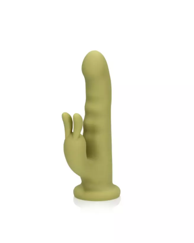 Vibrateur Rabbit Rotatif en Silicone Ultra Doux de Loveline by Shots-1