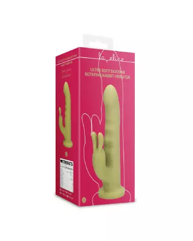 Vibrateur Rabbit Rotatif en Silicone Ultra Doux de Loveline by Shots-2
