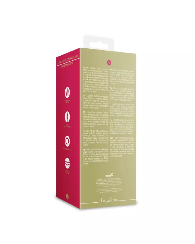 Vibrateur Rabbit Rotatif en Silicone Ultra Doux de Loveline by Shots-3