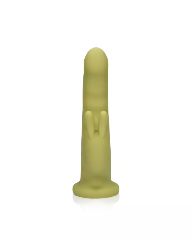 Vibrateur Rabbit Rotatif en Silicone Ultra Doux de Loveline by Shots-5