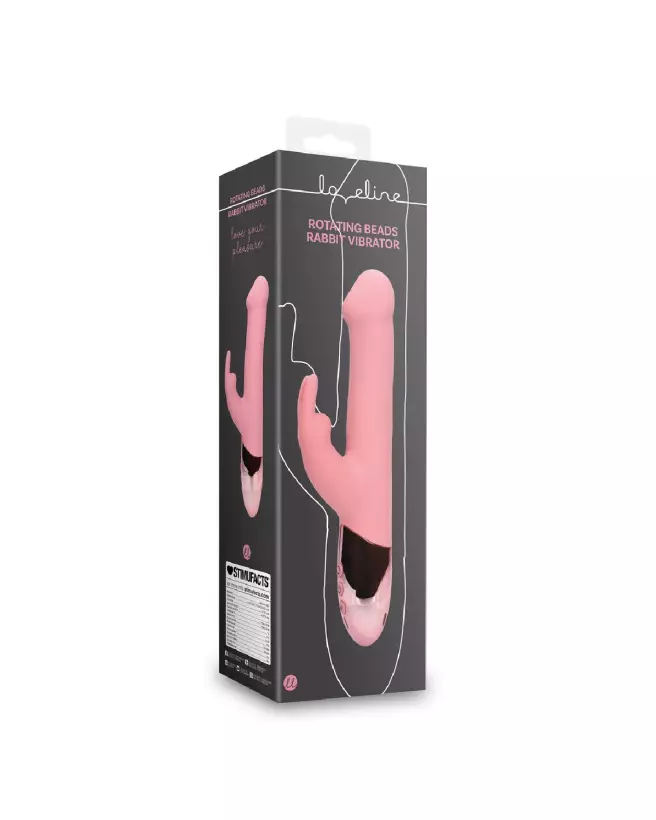 Vibrateur Rabbit Rotatif en Perles de Loveline by Shots pour stimulation maximale-2