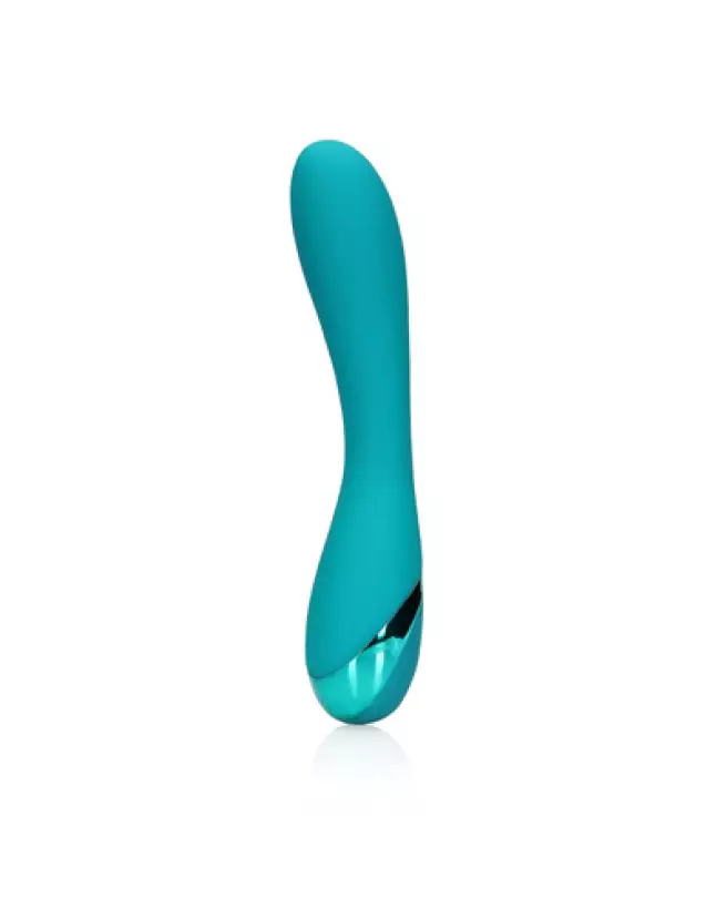Vibrateur Teal Blue Loveline pour stimulation point G en silicone-1