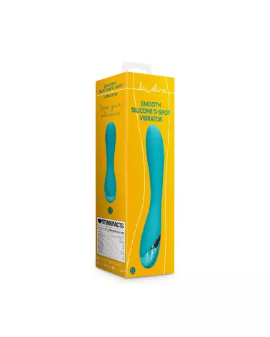 Vibrateur Teal Blue Loveline pour stimulation point G en silicone-2