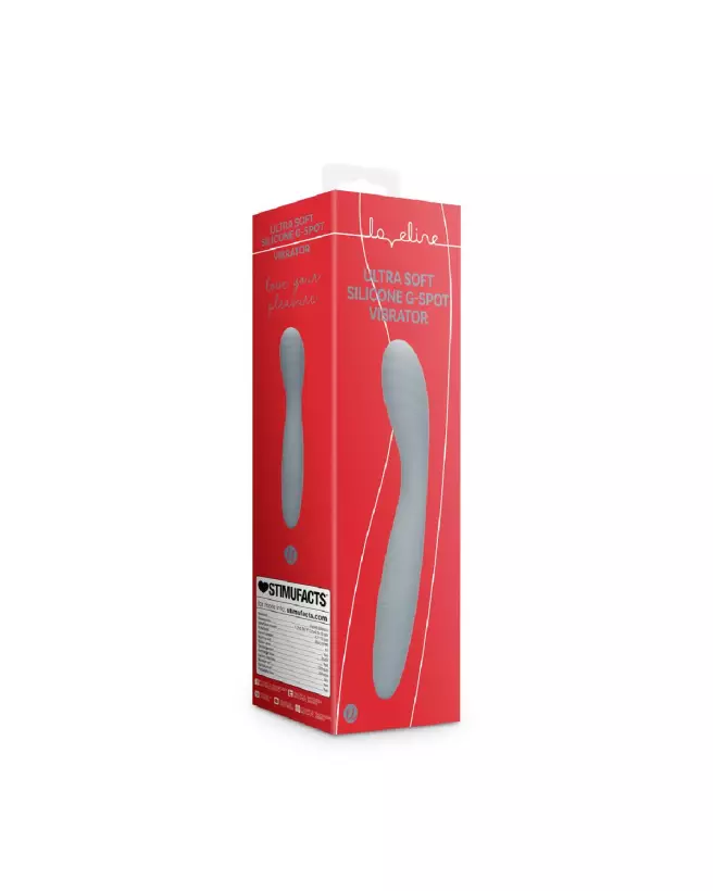 Image du Vibromasseur Point G en Silicone Ultra Doux Gris Basalte de Loveline by Shots-2
