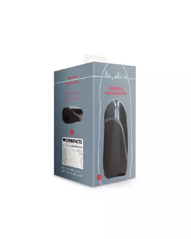 Masturbateur vibrant noir Licorice de Loveline by Shots, design ergonomique pour plaisir intense-2
