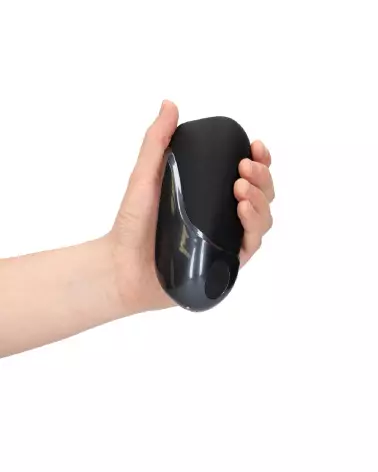Masturbateur vibrant noir Licorice de Loveline by Shots, design ergonomique pour plaisir intense-7