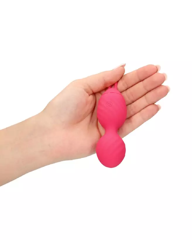 Vibrating Egg Strawberry Red avec télécommande par Loveline by Shots-7