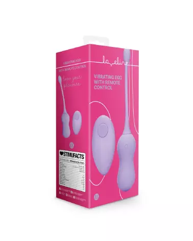 Vibrating Egg Violet Harmony Loveline avec télécommande-2