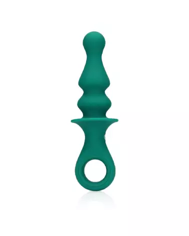 Image du Pawn Shaped Anal Vibrator Peacock Plume par Loveline - Chapelet anal vibrant en forme de pion-6