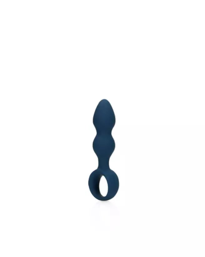 Plug anal bleu Baltique Teardrop petit modèle Loveline by Shots-1