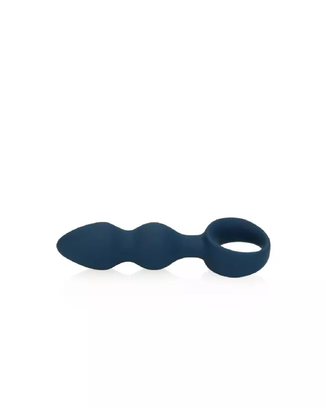 Plug anal bleu Baltique Teardrop petit modèle Loveline by Shots-6