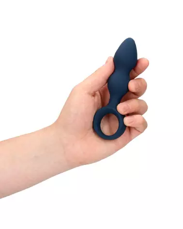 Plug anal bleu Baltique Teardrop petit modèle Loveline by Shots-7