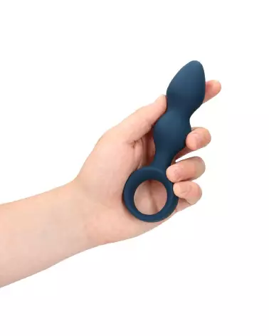 Plug Anal Teardrop Medium Bleu Baltique de Loveline by Shots-7