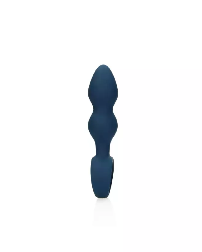 Plug anal bleu Baltique Loveline, forme larme, taille large-5
