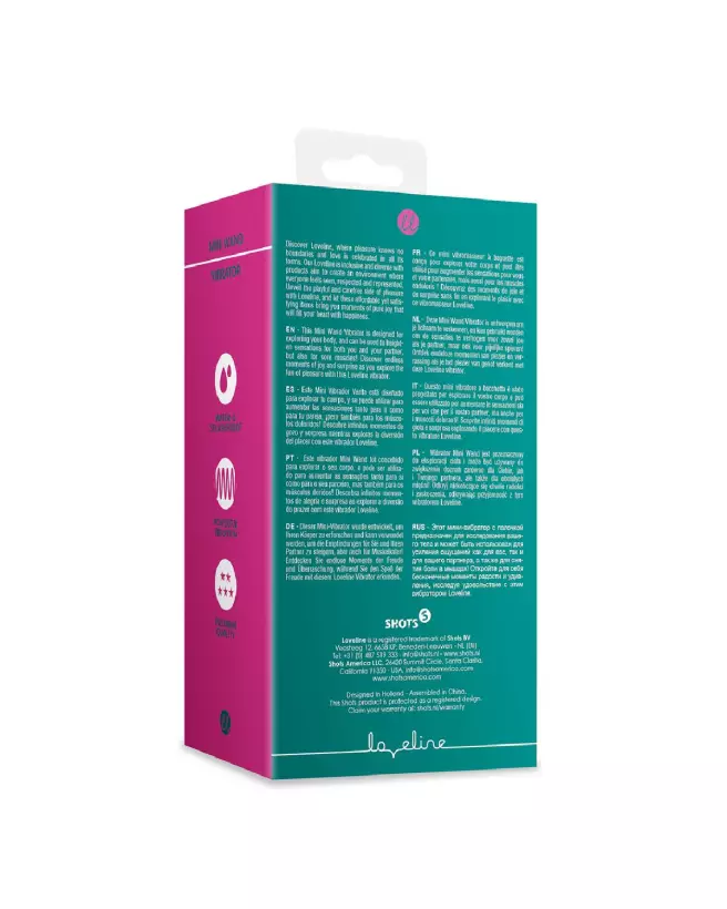 Image du Mini Vibromasseur Wand de Loveline by Shots pour massage intense-3
