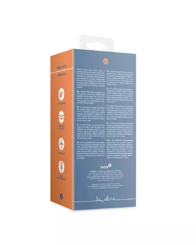 Image du Mini-Vibrateur Strié Loveline by Shots, compact et efficace pour plaisir intense-3