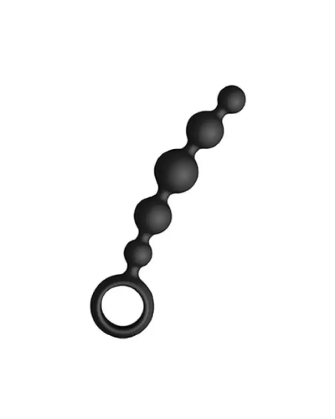 Joyballs Anal Wave par Joydivision, chapelet anal en silicone, noir-1