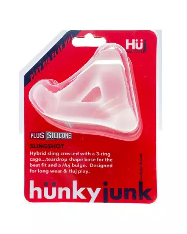 Image du Slingshot 3-Ring Teardrop Sling Ice de Hunkyjunk, cockring performant et confortable-2