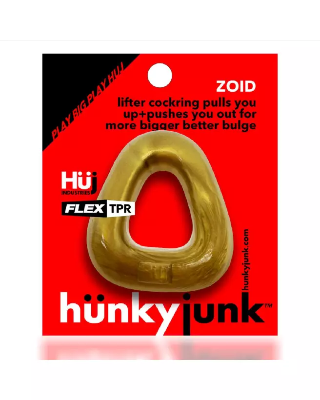 Image du Cockring Zoid Trapazoid Lifter de Hunkyjunk en bronze métallique-2