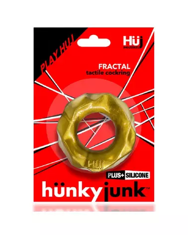 Image du Cockring Fractal de Hunkyjunk en bronze, confort et performance optimisés-2