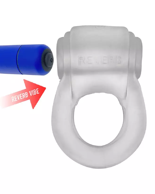 Revring Reverb Vibe Ring Clear Ice Blue par Hunkyjunk - Confort et esthétique optimisés-5