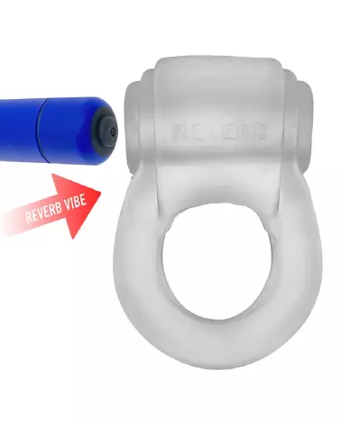 Revring Reverb Vibe Ring Clear Ice Blue par Hunkyjunk - Confort et esthétique optimisés-5