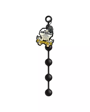 Image des Ass Ballz de Boneyard - Perles Anales en Silicone avec Boucle de Sécurité-1