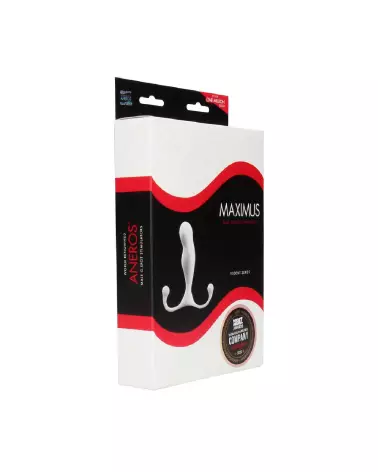 Image du Stimulateur Prostate Maximus Trident Blanc d'Aneros - Confort et Efficacité-2