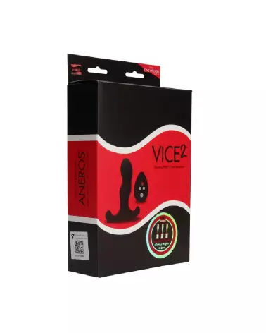 Image du stimulateur prostatique Vice 2 d'Aneros en noir - Vibrations et stimulation du point G masculin-2