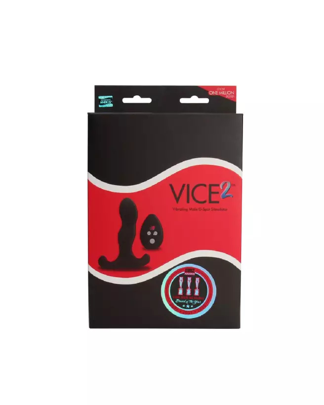Image du stimulateur prostatique Vice 2 d'Aneros en noir - Vibrations et stimulation du point G masculin-3