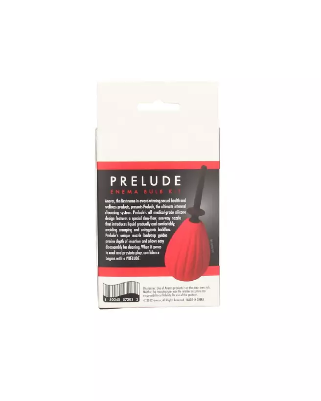 Image du Prelude Enema Bulb Kit Rouge par Aneros pour hygiène intime-4