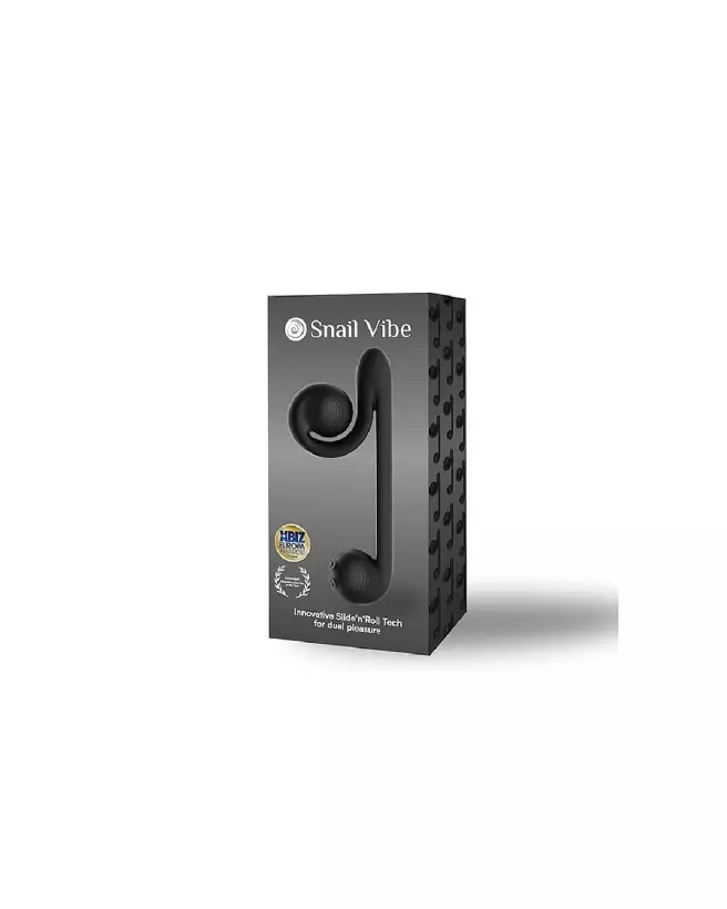 Snail Vibe Flexible Black Rabbit Vibrator Image-2