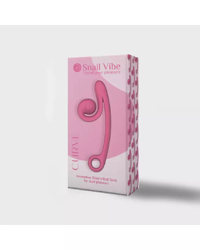 Snail Vibe Curve Vibrator Pink pour stimulation du point G et clitoris-2