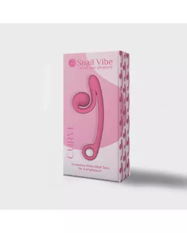 Snail Vibe Curve Vibrator Pink pour stimulation du point G et clitoris-2