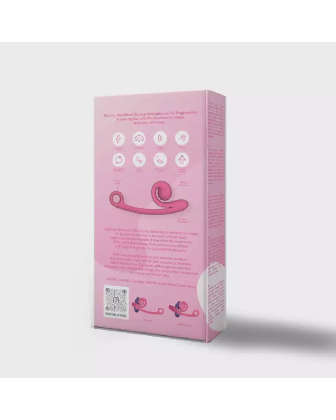 Snail Vibe Curve Vibrator Pink pour stimulation du point G et clitoris-3