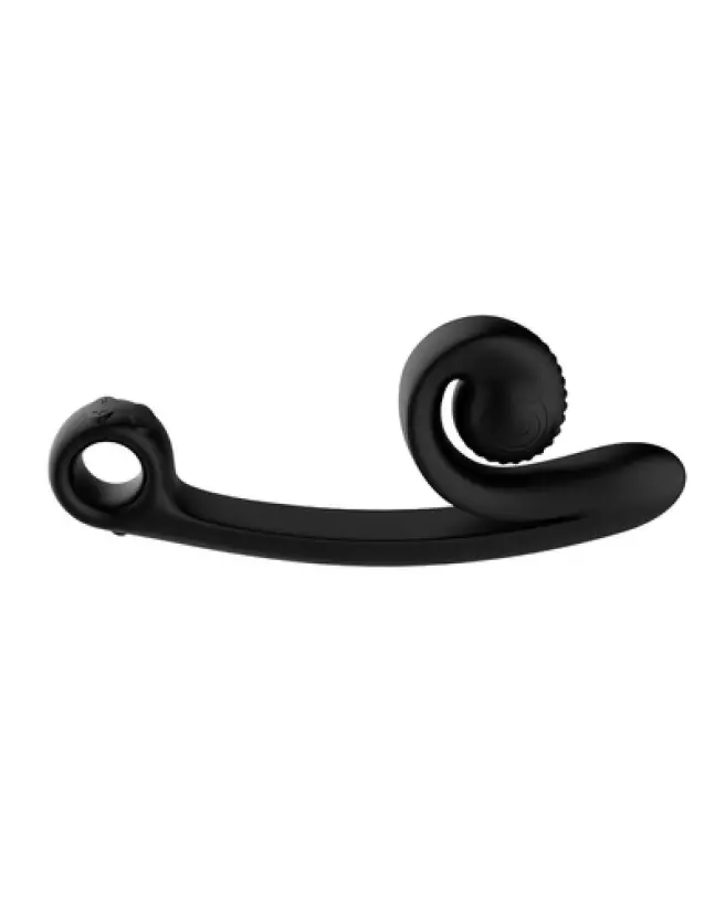 Snail Vibe Curve Vibrator Black - Rabbit luxueux et ergonomique pour plaisir intense-1