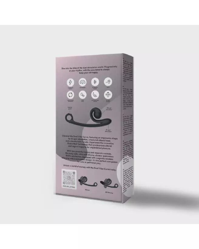Snail Vibe Curve Vibrator Black - Rabbit luxueux et ergonomique pour plaisir intense-3