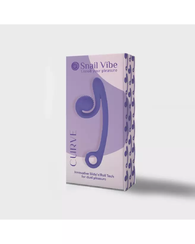 Image du Snail Vibe Curve Vibrator Purple, vibromasseur double stimulation de haute qualité-2