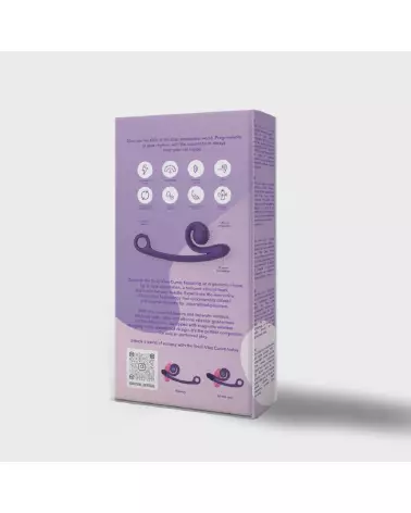 Image du Snail Vibe Curve Vibrator Purple, vibromasseur double stimulation de haute qualité-3