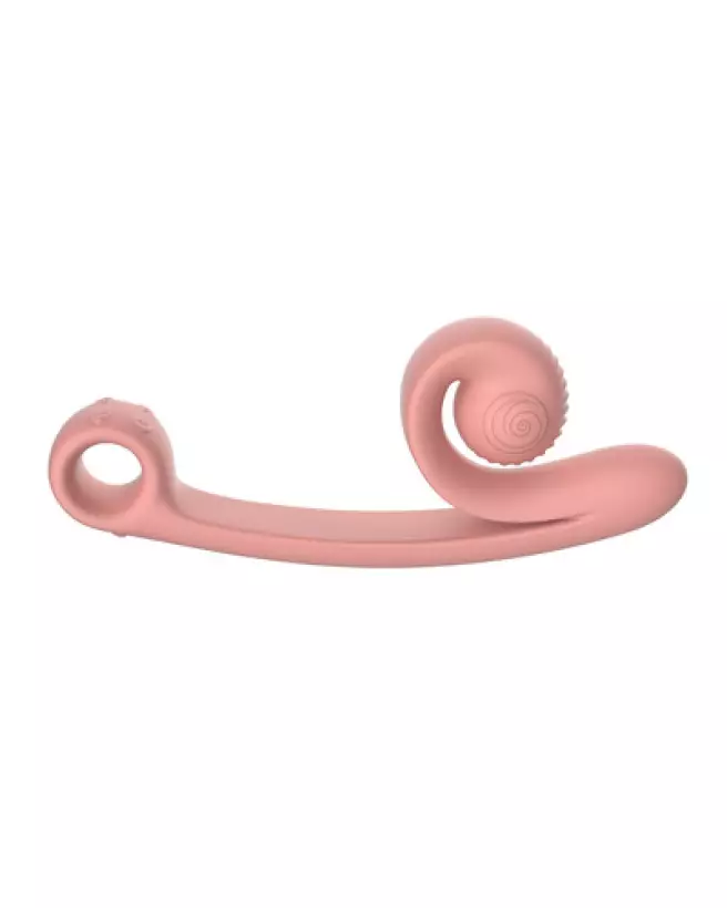 Snail Vibe Curve Vibrator Peachy Pink, stimulateur ergonomique de luxe en silicone-1