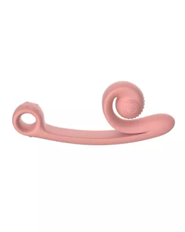 Snail Vibe Curve Vibrator Peachy Pink, stimulateur ergonomique de luxe en silicone-1