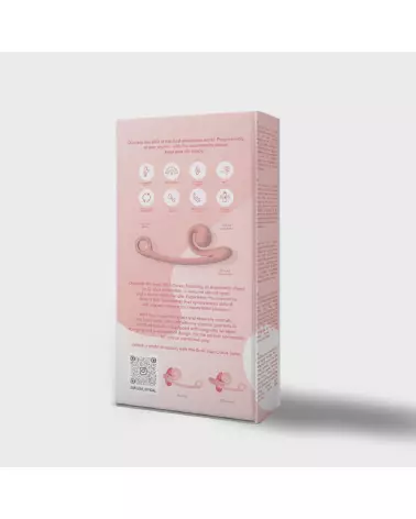 Snail Vibe Curve Vibrator Peachy Pink, stimulateur ergonomique de luxe en silicone-3