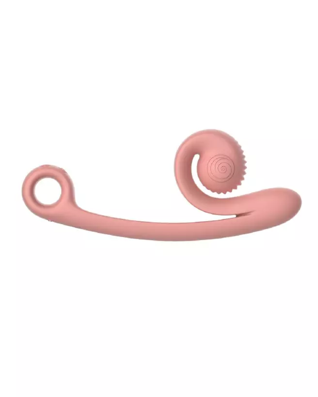 Snail Vibe Curve Vibrator Peachy Pink, stimulateur ergonomique de luxe en silicone-4